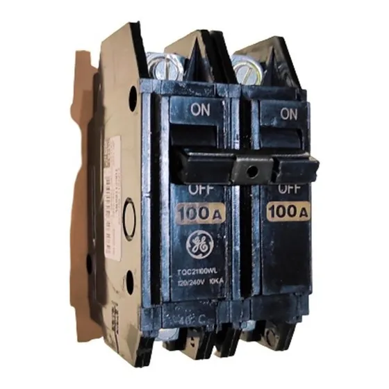 Breaker Superficial 2x100 Amp.  Tqc21100wl General Electric 