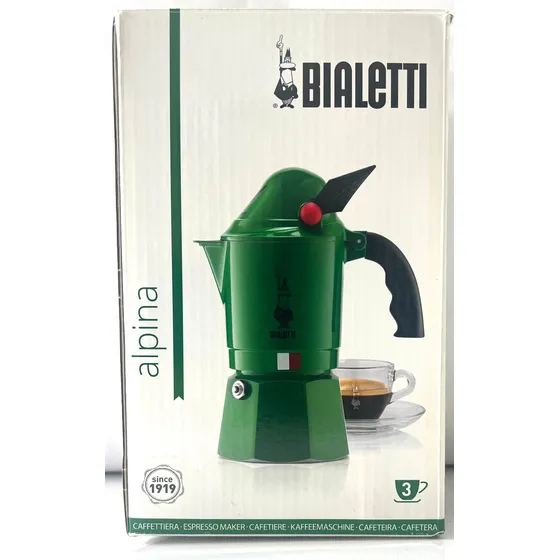 Cafetera Greca 3 Tazas Alpina Bialetti Italia