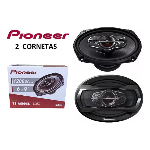 Cornetas Pioneer 6x9  1200w Triaxiales 2 Pcs (par)
