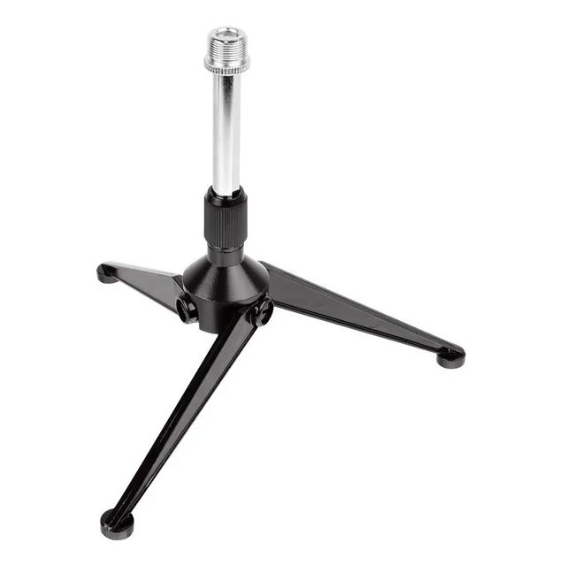 Pie De Mesa Metal Tripode Para Microfono Alctron Sm316 Promo Color Negro