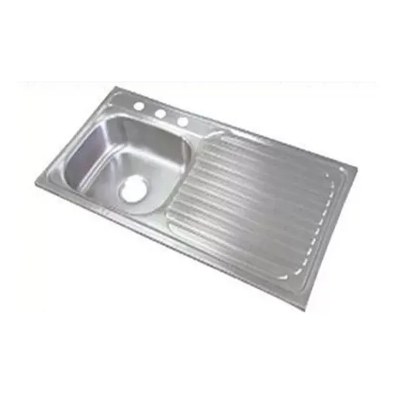 Fregadero Acero Inoxidable Una Tina Con Tope Derecho 100x50c
