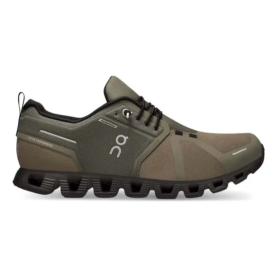Zapatillas On Running Cloud 5 Waterproof Hombre Oliva Negro