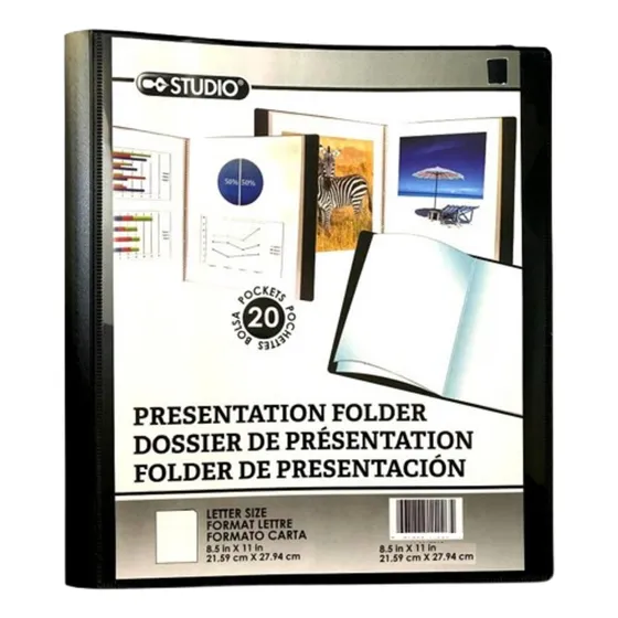 Folder Fundas Transparente Carpeta De Presentación 20 Fundas