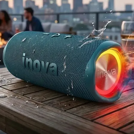 Mini Caixa De Som Bluetooth Portátil, Inova Caixinha Som Potente À Prova D'água, Tws Sem Fio Para Casa/festas/atividades Ao Ar Livre/praia/presentes De Natal, azul