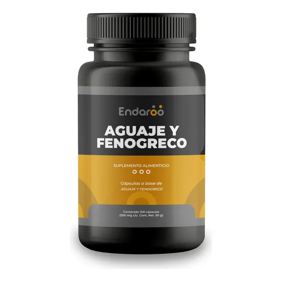 Aguaje + Fenogreco - 100 Cápsulas Sabor Sin Sabor