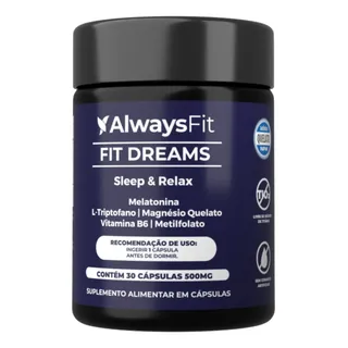 Fitdreams Alwaysfit | Melatonina + Vitaminas | 30 Cápsulas Sem Sabor