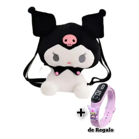 Bolsos Peluche Kuromi + Reloj