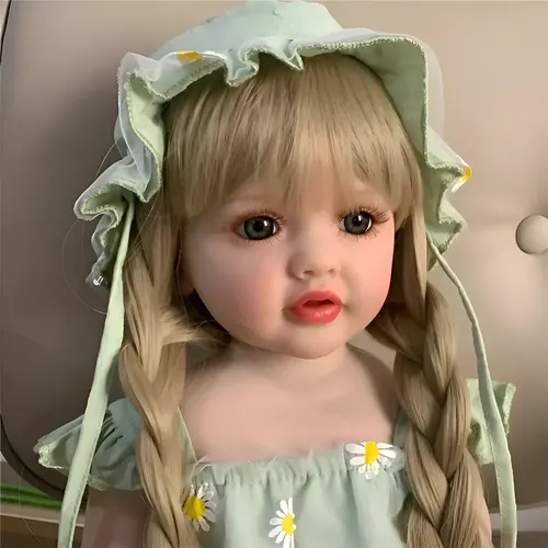 Boneca Reborn Realista VXN Menina 48cm Silicone Articulada