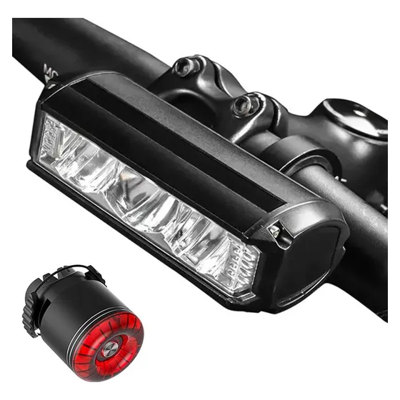 Linterna Lampara Bicicleta 5000 Lumen Potente + Luz Trasera