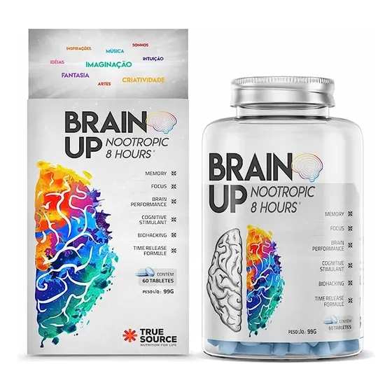 Nootrópico Brain Up - 60 Tabletes, True Source