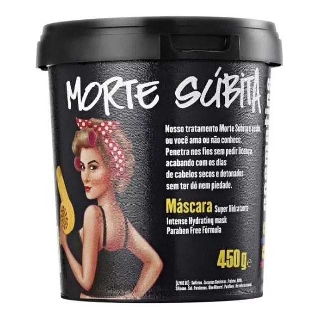 Máscara Morte Súbita Hidratante Lola Cosmetics 450g Máscara Morte Súbita Hidratante Lola Cosmetics 450g