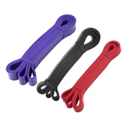 Kit 3 Super Band Elástico Fitness Fita Elástica Musculação Kit 3 Super Band Elástico Fitness Fita Elástica Musculação