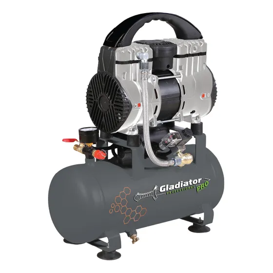 Compresor S/aceite 1.5hp 9lts.1100w Gladiator Pro