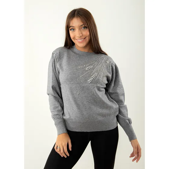 Sweater Con Apliques Metal Byh