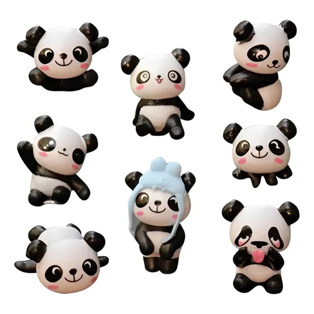 Decoración De Panda Para Salpicadero Pequeñas Figuras De Pan