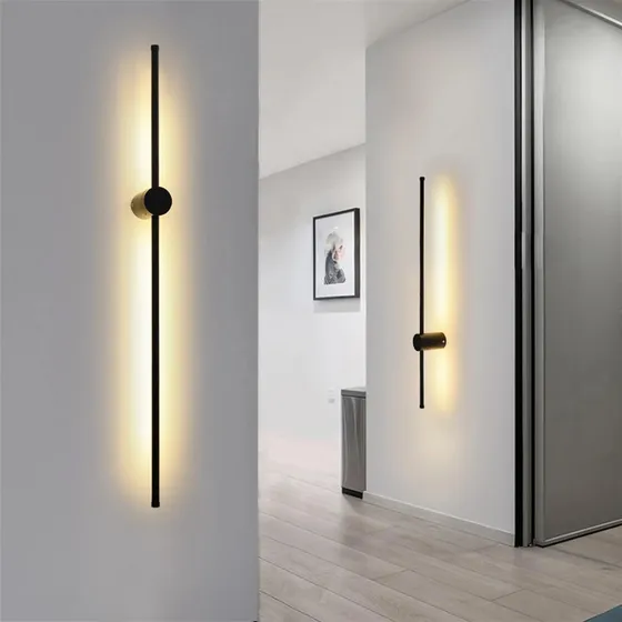 Lampara Pared Led Dormitorio Sala Estar Sofa Fondo Luz Larga