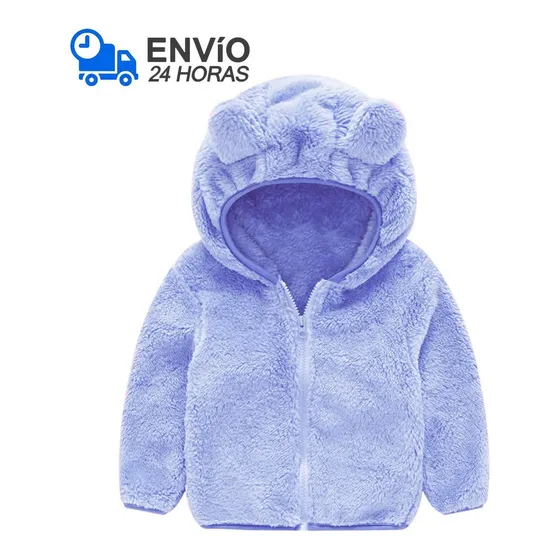 Jaqueta Infantil Menino Urso Inverno Fleece Plush Inverno