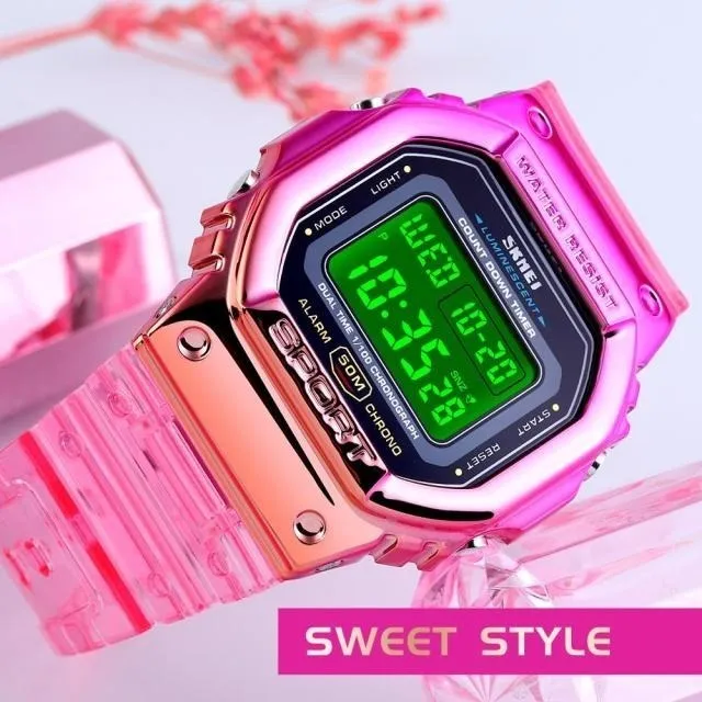 Reloj Deportivo Para Dama. Skmei Original Resistente Al Agua