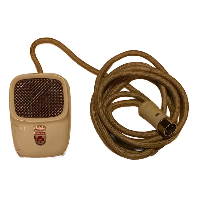 Microfono Grundig Antiguo Gdm 12 Funcionando Los Años 50