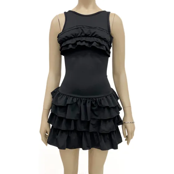 Vestido Vivaruby  Lycra Mujer Casual Fiesta Volados