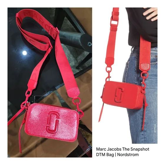 Bolso Bandolera Marc Jacobs Snap Shot Piel Roja