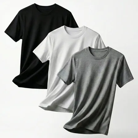 Kit 3 Camisetas Masculina Pv Malha Fria Camisa Básica