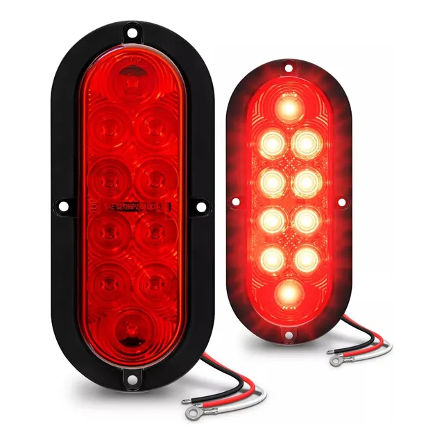 Kit Par 2 Lanterna Led Carretinha Reboque 12v Bivolt 4 Fios