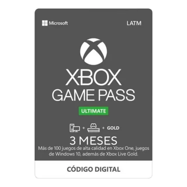Xbox Game Pass Ultimate 3 Meses Completos