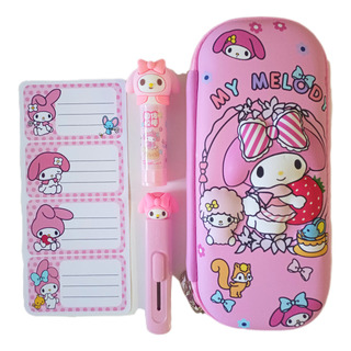 Combo Escolar Cartuchera Cutter Boligoma Etiquetas Sanrio Combo Escolar Cartuchera Cutter Boligoma Etiquetas Sanrio