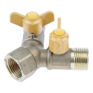 A Tubo De Gas De Latón 2 Vías Conector De Manguera Y Pieza A Tubo De Gas De Latón 2 Vías Conector De Manguera Y Pieza