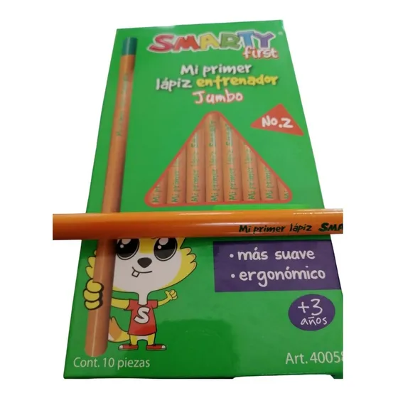 Lápiz Entrenador Triangular Smarty First Pack C/36 Pzas