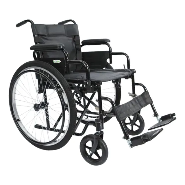 Silla Ruedas Todo Terreno C/ Descansapiés Desmontables Ecg19 Color Negro
