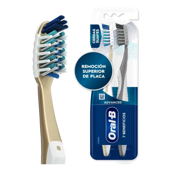 Cepillo De Dientes 7 Beneficios 2un Oral B Multicolor