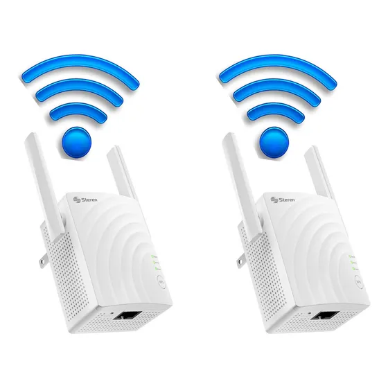 Pack2pz Rompemuros Repetidor Wi-fi De Largo Alcance Com-8300