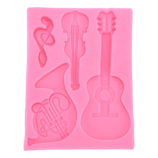 Molde De Chocolate Con Forma De Guitarra, Decoración De Tart Molde De Chocolate Con Forma De Guitarra, Decoración De Tart