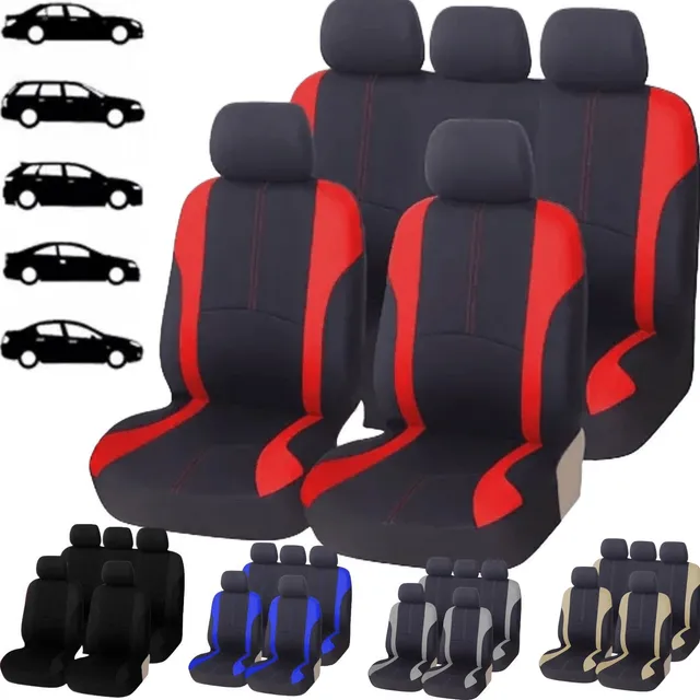 Fundas Para 5 Asientos De Automóvil 9 Piezas Universal