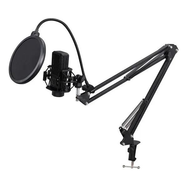 Set Micrófono / Brazo Ajustable / Anti-pop Kit70 Philco Color Negro
