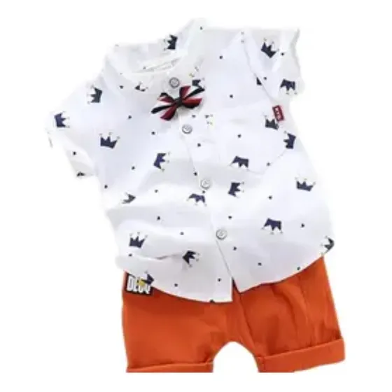 Conjunto Bebé Niño Algodón Hipoalergénico Camisa Casual Lino