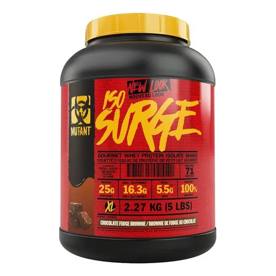 Proteina 100% Isolatada Iso Surge 5 Libras - Fisica Sabor Chocolate Fudge Brownie