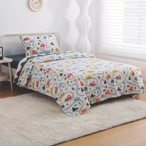 Sabana De Polar Para Niños Estampada 1,5 Plazas De Autos Doral