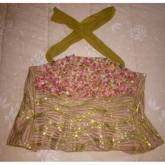 Corset Dama.talla S. Bordado Pedrería.transparencia.precioso