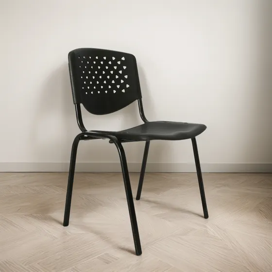 Silla Para Oficina - Negra Risma Interlocutora Sin Brazos 
