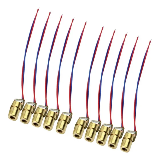 Módulo De Diodo Mini Ponto 5v 650nm 6mm 5mw 10 Peças
