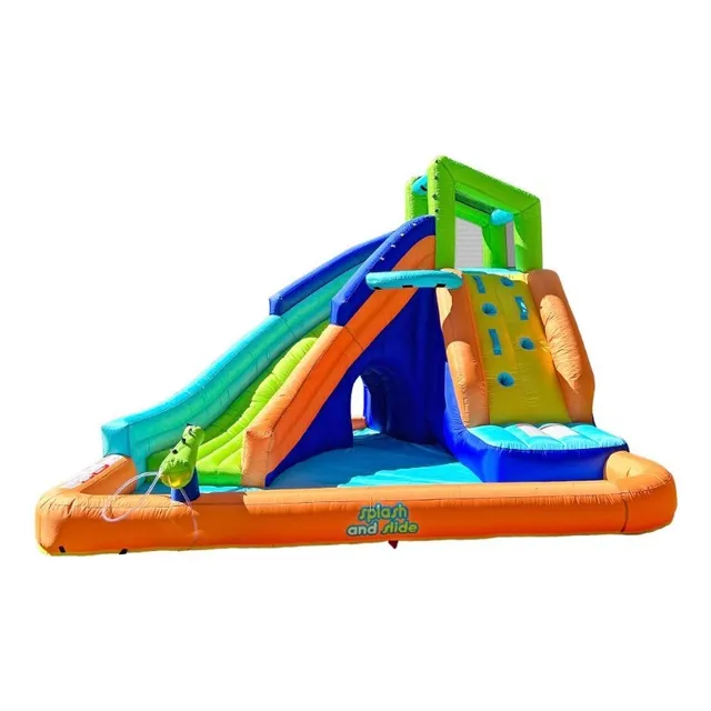 Inflable Acuático Brincolin Brinca Resbaladilla Pistola Agua