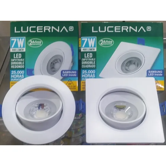 Lampara Bombillo Ojo De Buey 7w Empotrable Lucerna 