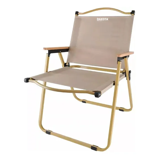 Reposera Gravedad Cero Dakota Acero Playa Soporte Camping Plegable color beige SIF 78