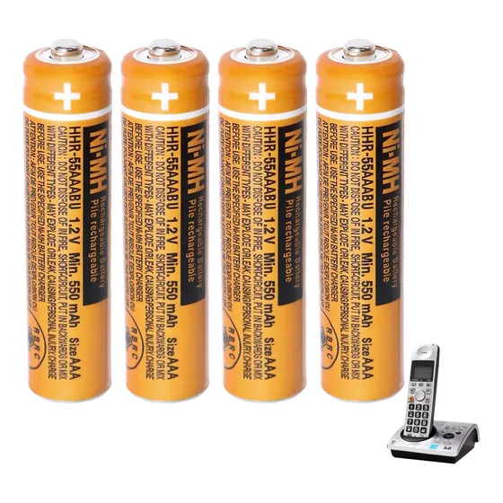 Bateria Recargabl Aaa Nimh 4 Unidad Larga Duracion Triple 3a