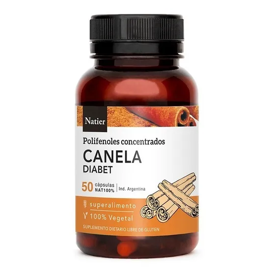 Canela Concentrada Natier X50 Cápsulas Diabetes Insulina