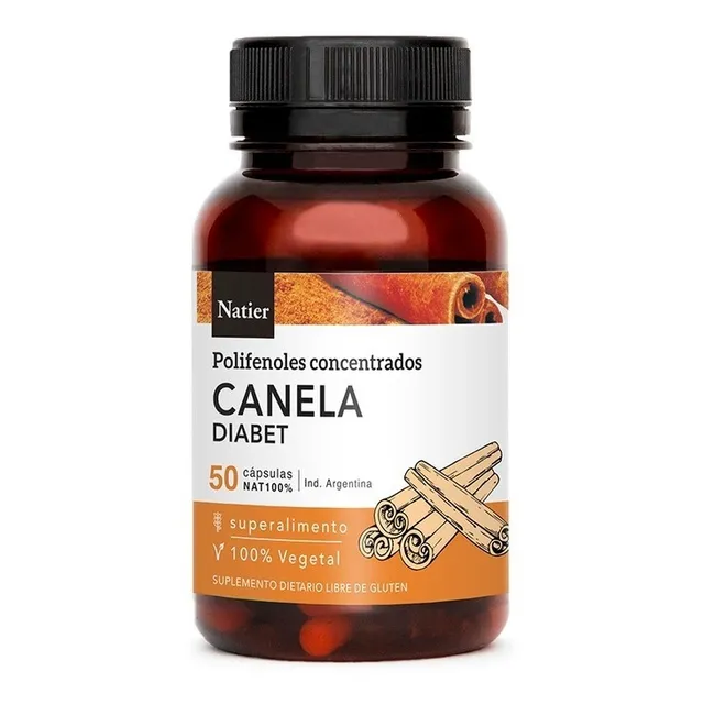 Canela Concentrada Natier X50 Cápsulas Diabetes Insulina
