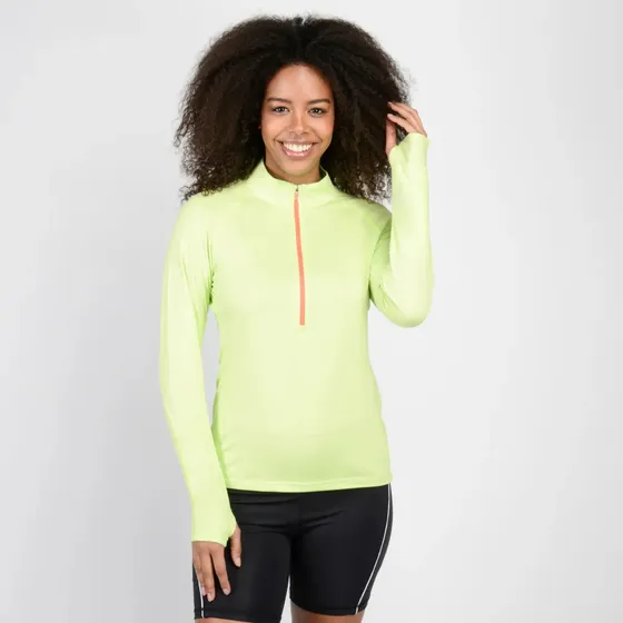 Polera Entrenamiento Spyder Quarter Zip Andes Mujer